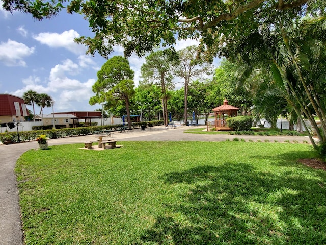 708 Laconia Cir Unit 708, Lake Worth, FL 33467 - view of home's community with a gazebo and a yard