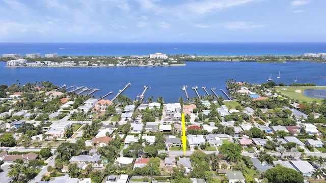 1709 N Palmway, Lake Worth Beach, FL 33460 - aerial overview of property's location with a nearby body of water and nearby suburban area