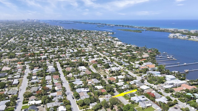 1709 N Palmway, Lake Worth Beach, FL 33460 - aerial view of property and surrounding area with a nearby body of water