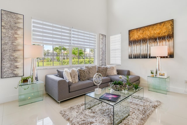 1522 Carafe Ct, Palm Beach Gardens, FL 33410 - tiled living room featuring baseboards