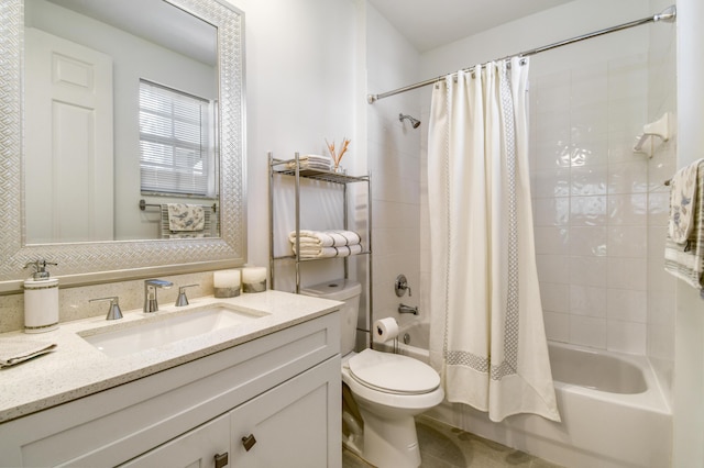 1522 Carafe Ct, Palm Beach Gardens, FL 33410 - full bathroom featuring shower / tub combo, vanity, and toilet