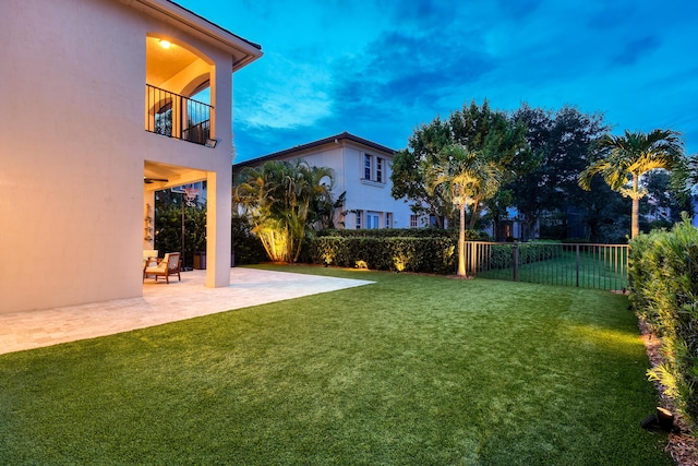 1522 Carafe Ct, Palm Beach Gardens, FL 33410 - view of yard with a balcony and a patio