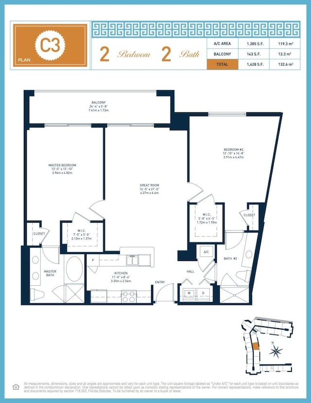 550 Okeechobee Blvd Unit Uph-15, West Palm Beach, FL 33401 - property floor plan