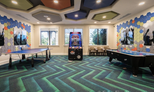 9759 Vitrail Ln, Delray Beach, FL 33446 - rec room featuring baseboards