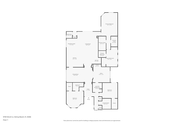 9759 Vitrail Ln, Delray Beach, FL 33446 - view of property floor plan