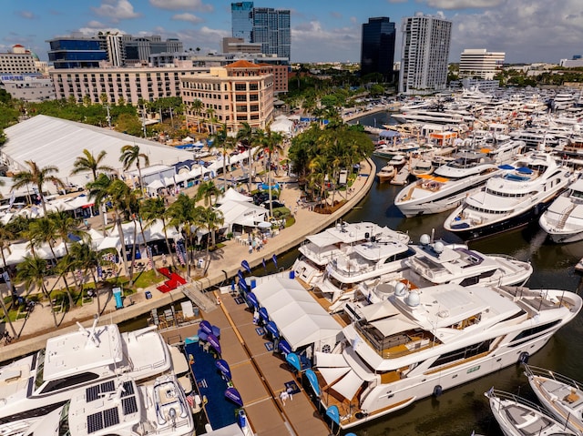 716 21st St, West Palm Beach, FL 33407 - view of urban area with a nearby body of water and a marina