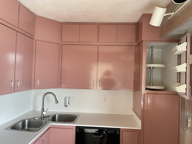2520 Presidential Way Unit 205, West Palm Beach, FL 33401 - kitchen with dishwasher, a sink, and light countertops