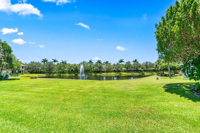 6357 Graycliff Dr Unit C, Boca Raton, FL 33496 - view of home's community with a water view and a lawn