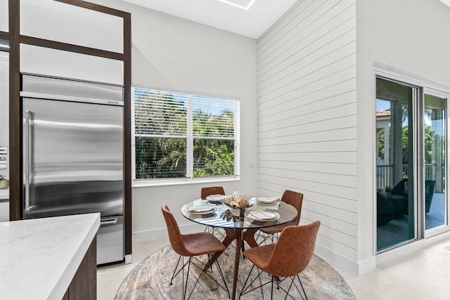 6357 Graycliff Dr Unit C, Boca Raton, FL 33496 - dining area with wood walls