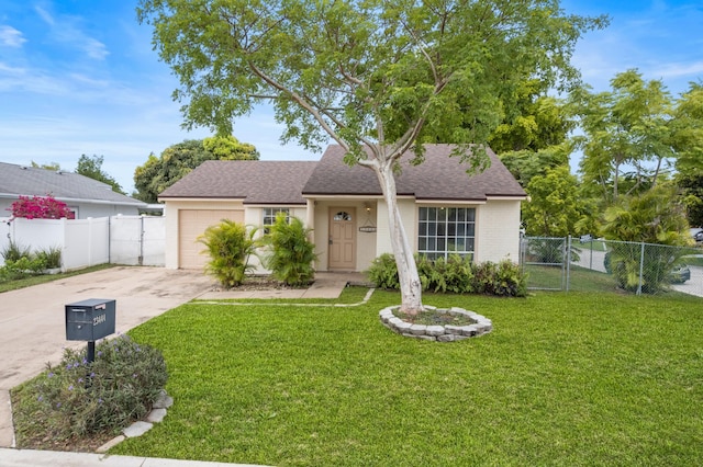 23444 Shetland Run, Boca Raton, FL 33433 - view of front facade featuring driveway, an attached garage, a shingled roof, and brick siding