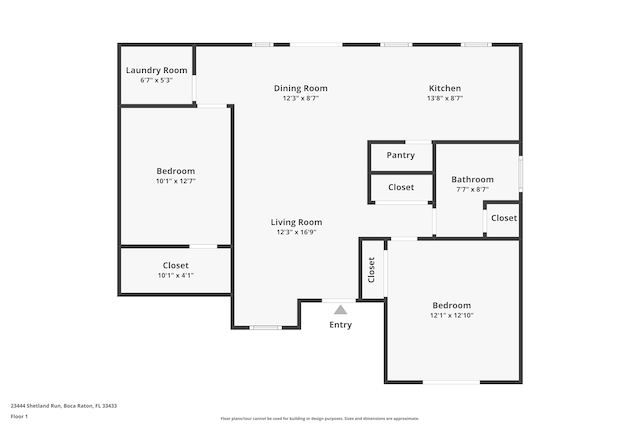 23444 Shetland Run, Boca Raton, FL 33433 - property floor plan