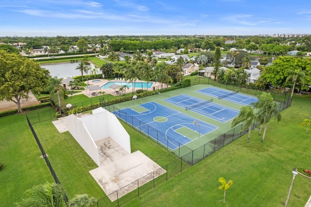 23444 Shetland Run, Boca Raton, FL 33433 - drone / aerial view of a nearby body of water and a pool area