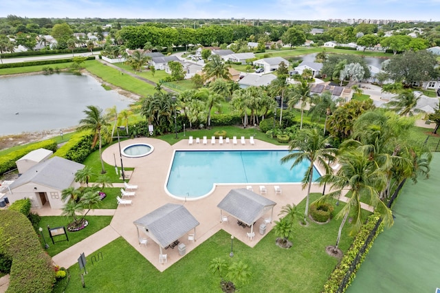 23444 Shetland Run, Boca Raton, FL 33433 - community pool featuring a water view and a yard