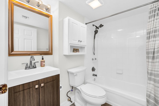 1801 N Flagler Dr Unit 622, West Palm Beach, FL 33407 - bathroom with shower / bath combo, vanity, and toilet
