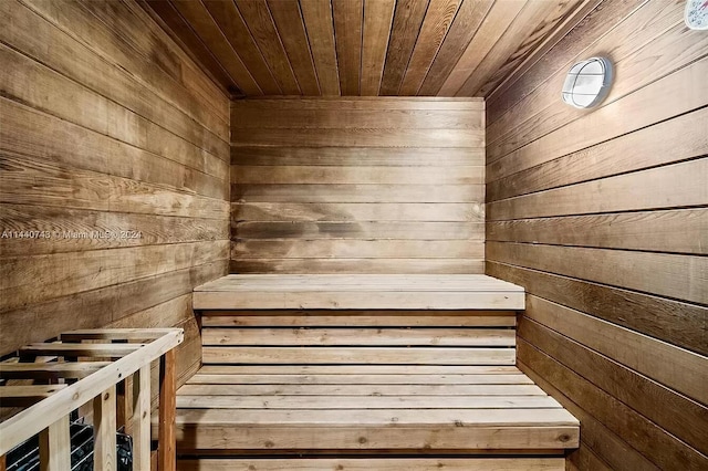 1801 N Flagler Dr Unit 622, West Palm Beach, FL 33407 - relaxing sauna / steam room featuring wood walls and wooden ceiling