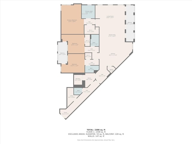 455 E Palmetto Park Rd Unit 3E, Boca Raton, FL 33432 - floor plan / room layout
