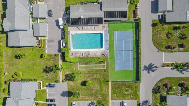 2641 Gately Dr W Unit 1003, West Palm Beach, FL 33415 - aerial view of residential area featuring a pool area