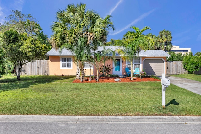 1718 SE Cascella Ct, Port Saint Lucie, FL 34952 - single story home with driveway, a garage, and stucco siding