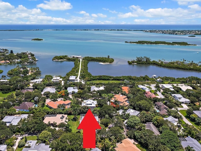 106 Henry Sewall Way, Sewalls Point, FL 34996 - aerial perspective of suburban area featuring a nearby body of water