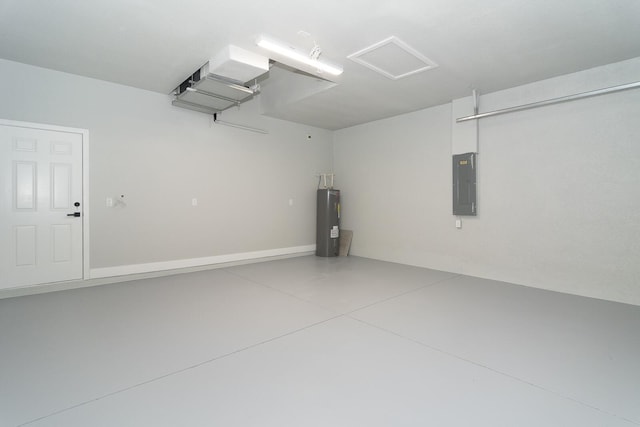 3810 29th St SW, Lehigh Acres, FL 33976 - garage with electric panel and electric water heater