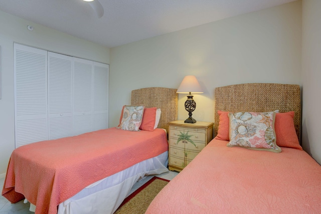 400 Ocean Trail Way Unit 707, Jupiter, FL 33477 - bedroom with a closet and ceiling fan