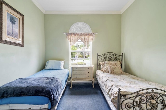 8351 Mastic Cay, West Palm Beach, FL 33411 - carpeted bedroom featuring ornamental molding