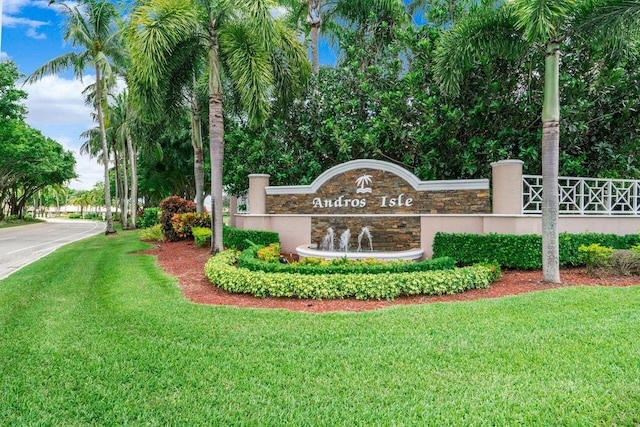 8351 Mastic Cay, West Palm Beach, FL 33411 - community / neighborhood sign featuring a lawn