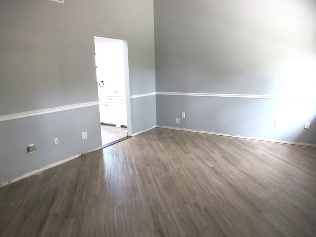 334 Brookedge Ter, Sebastian, FL 32958 - spare room with wood finished floors and baseboards