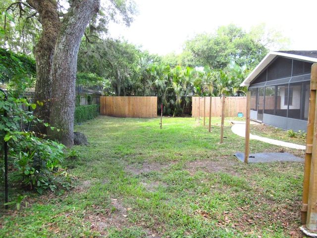 334 Brookedge Ter, Sebastian, FL 32958 - view of yard with a sunroom