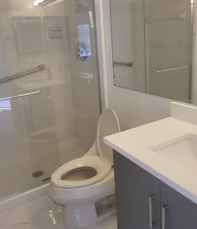 4988 Sable Pine Cir Unit B2, West Palm Beach, FL 33417 - full bath with vanity, toilet, and a stall shower