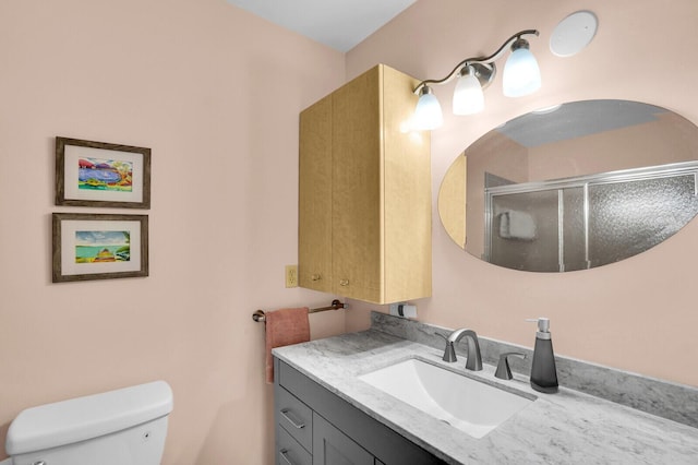 5229 Lakefront Blvd Unit A, Delray Beach, FL 33484 - bathroom with vanity and a shower with door