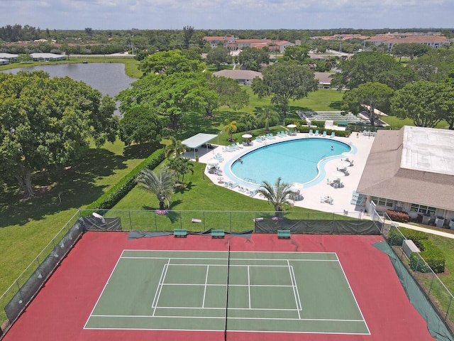 5229 Lakefront Blvd Unit A, Delray Beach, FL 33484 - aerial view of a nearby body of water and a pool area