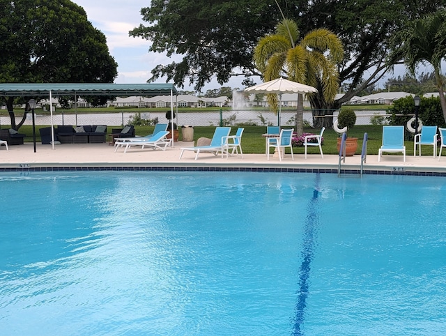 5229 Lakefront Blvd Unit A, Delray Beach, FL 33484 - community pool featuring a patio area