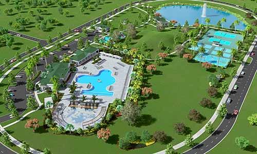 9351 SW Serapis Way, Port Saint Lucie, FL 34987 - drone / aerial view of a pool