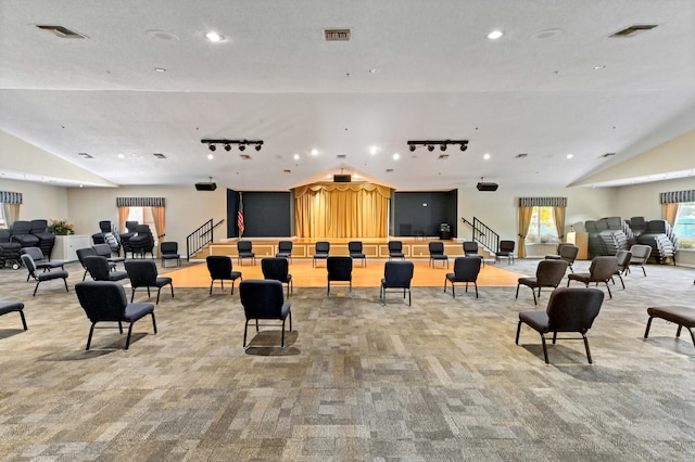 8178 Mooring Cir, Boynton Beach, FL 33472 - lobby featuring lofted ceiling, recessed lighting, and stairway