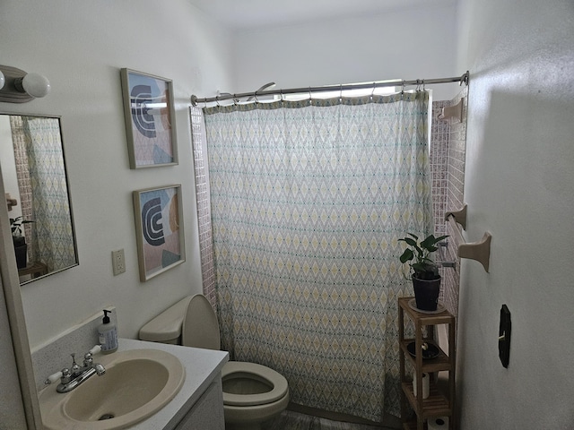 2941 Crrosley Dr W Unit E, West Palm Beach, FL 33415 - full bath featuring toilet, vanity, and curtained shower