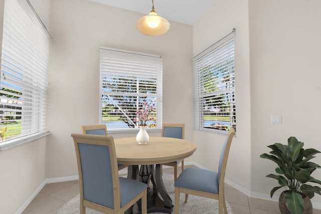 7144 Demedici Cir, Delray Beach, FL 33446 - dining space featuring light tile patterned floors