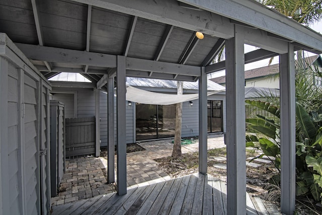 5666 SE Matousek St, Stuart, FL 34997 - wooden terrace featuring a patio