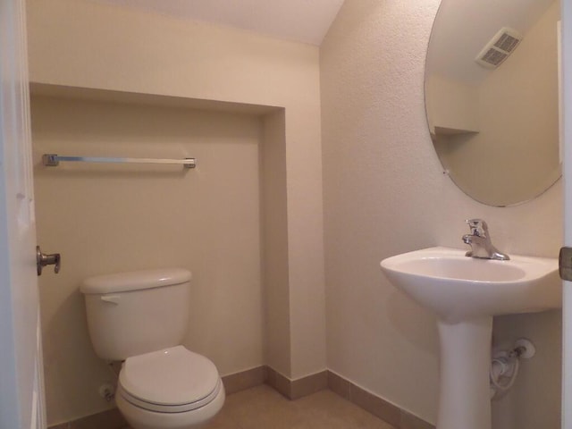 328 Lake Monterey Cir, Boynton Beach, FL 33426 - half bathroom with toilet and baseboards