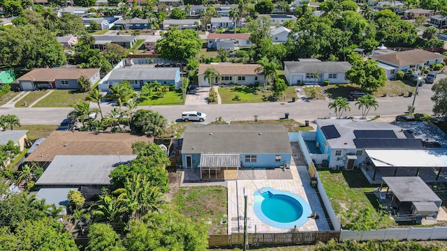 1715 12th Ave N, Lake Worth Beach, FL 33460 - aerial view of residential area featuring a pool