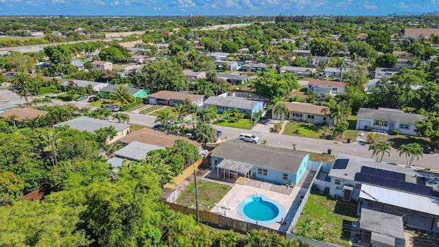 1715 12th Ave N, Lake Worth Beach, FL 33460 - aerial view of residential area with a pool area