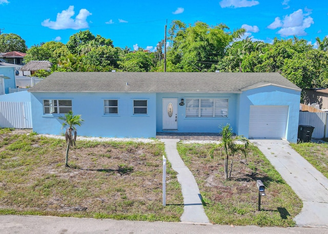 1715 12th Ave N, Lake Worth Beach, FL 33460 - single story home featuring stucco siding, a garage, concrete driveway, and roof with shingles