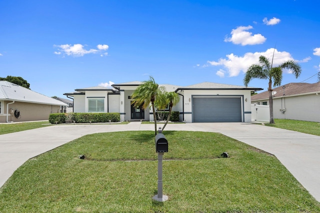 979 SW Mcdevitt Ave, Port Saint Lucie, FL 34953 - ranch-style house featuring concrete driveway, stucco siding, a front yard, and a garage