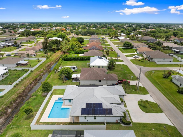 979 SW Mcdevitt Ave, Port Saint Lucie, FL 34953 - aerial perspective of suburban area featuring a pool area