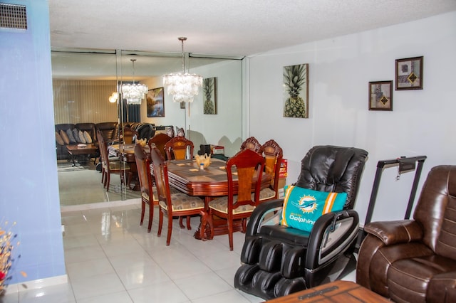 3821 Environ Blvd Unit 203, Lauderhill, FL 33319 - tiled dining space featuring a chandelier