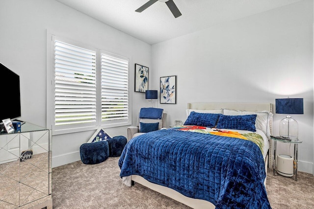107 SE Santa Gardenia, Port Saint Lucie, FL 34984 - bedroom with carpet and ceiling fan