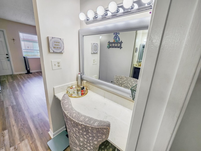 1744 Lakefront Blvd Unit C, Fort Pierce, FL 34982 - bathroom with wood finished floors and baseboards
