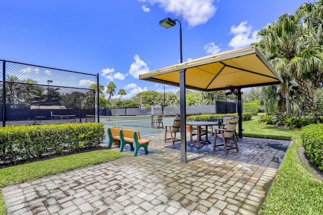 202 Isle Verde Way, Palm Beach Gardens, FL 33418 - view of home's community with a tennis court and a gazebo