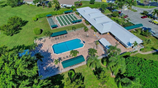 8644 Boca Dr, Boca Raton, FL 33433 - bird's eye view of a pool