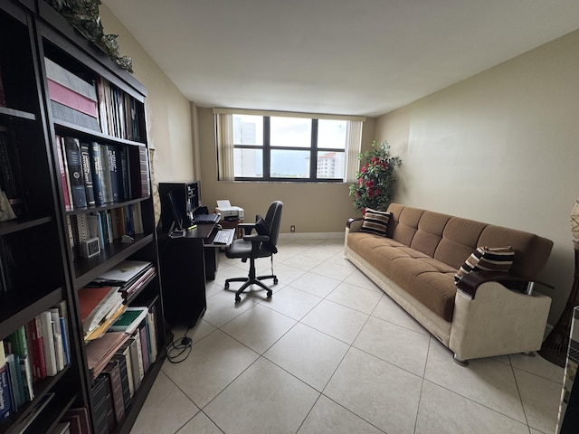336 Golfview Rd Unit 706, North Palm Beach, FL 33408 - office area featuring light tile patterned flooring